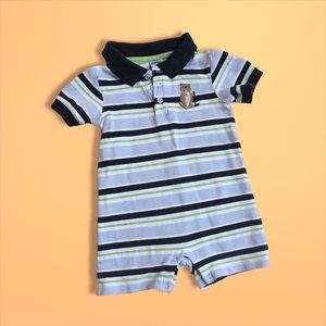 Vintage Gymboree Romper Polo Button Bodysuit Onsie Shirt Shorts Baby Boy…